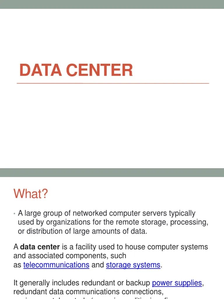 Data Center | Download Free PDF | Data Center | Cloud Computing