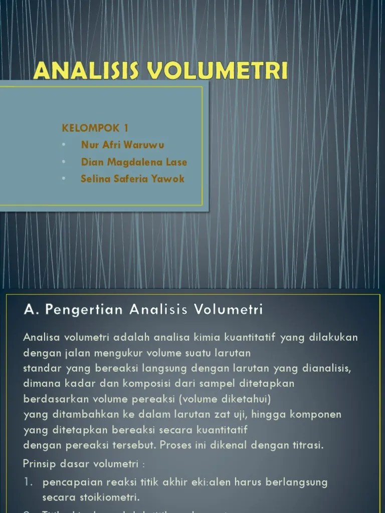 Kel. 1 Analisis Volumetri | PDF