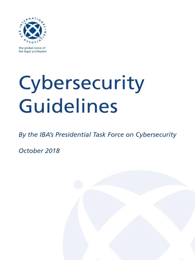 Cybersecurity Guidelines Oct 2018 | PDF | Computer Security | Security