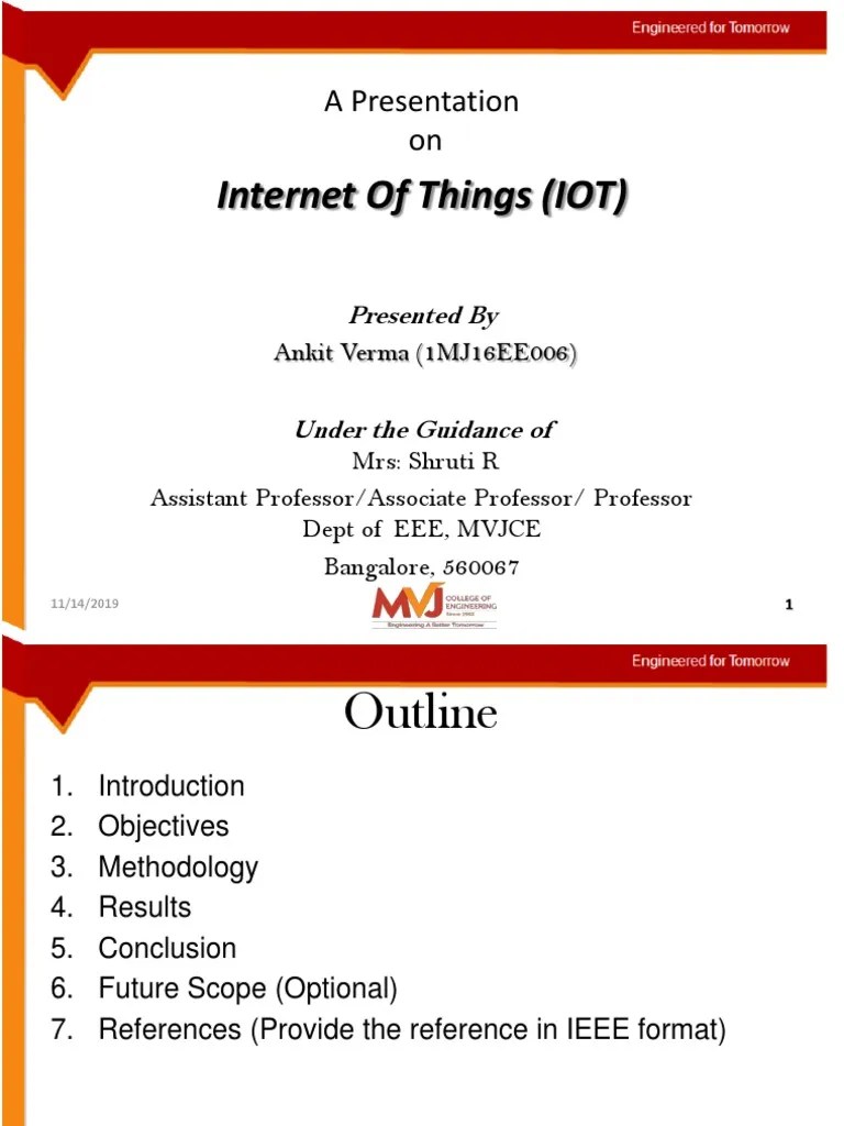 Internet Of Things (IOT) : A Presentation On | PDF | Internet Of Things ...