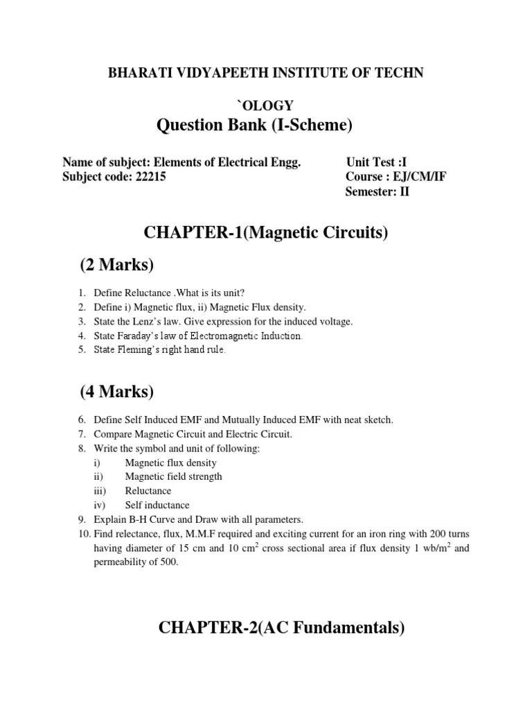 Eec Qb 100119 Electromagnetic Induction Alternating Current
