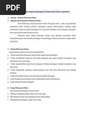 Sikap menghargai atau menghormati artinya ialah pelanggan diperlakukan . Pelayanan Prima Pdf