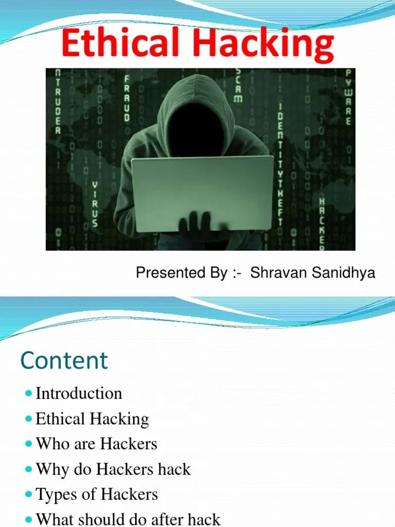 Ethical Hacking PDF | PDF | Security Hacker | White Hat (Computer Security)
