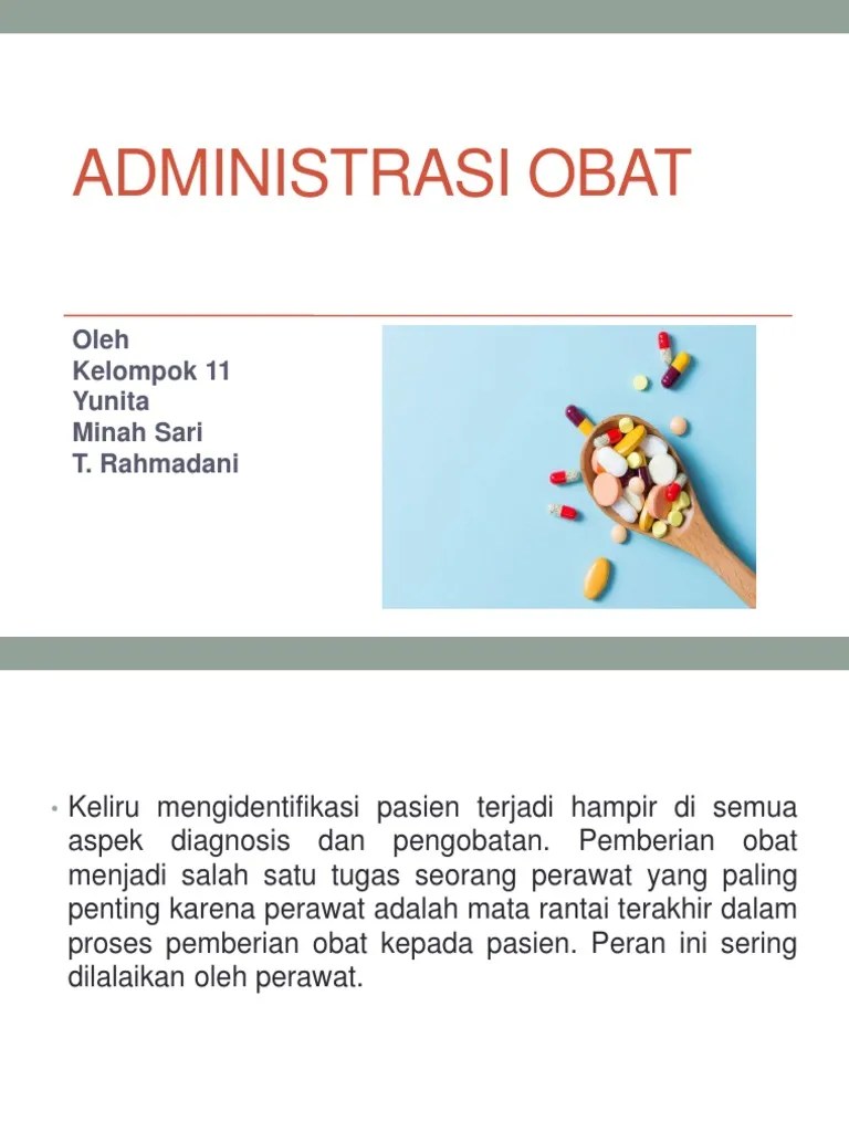 Administrasi Obat | PDF
