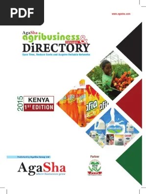 295865708 Kenya Agribusiness Directory 2015 By Agasha 1 Pdf Agriculture Livestock Farming