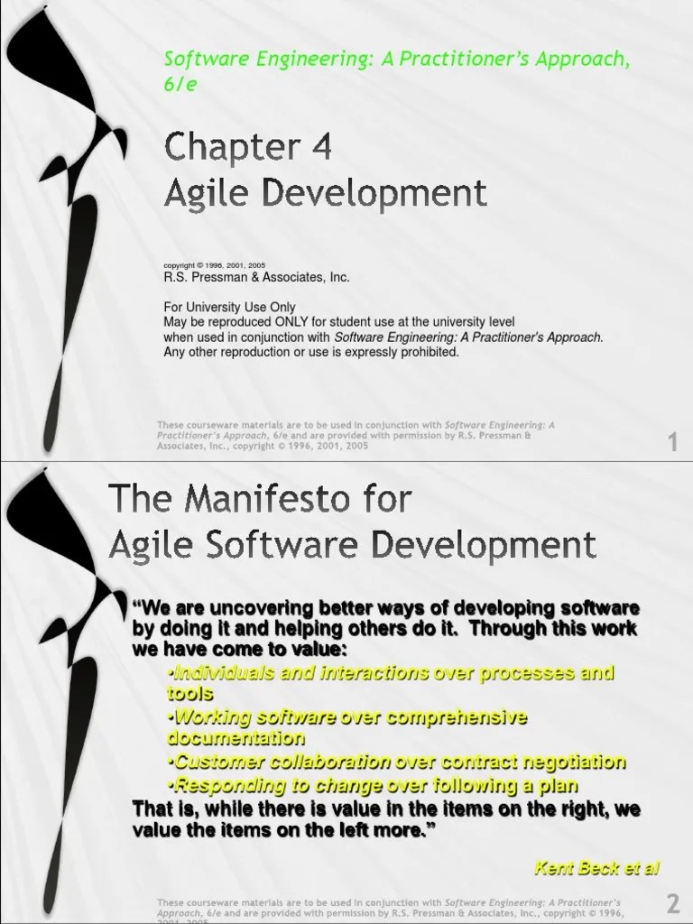 Chapter 4 Agile - Development | PDF | Scrum (Software Development ...