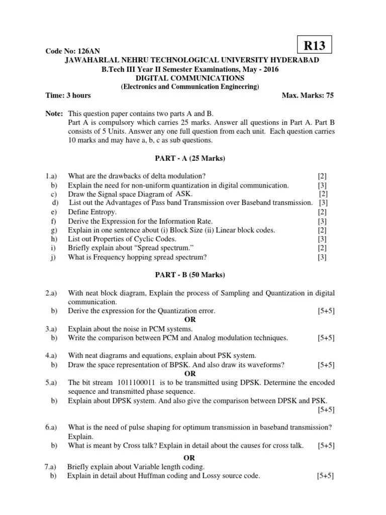 Jntuh 3-2 Qp's May 2016 - Ece | PDF | Discrete Fourier Transform ...