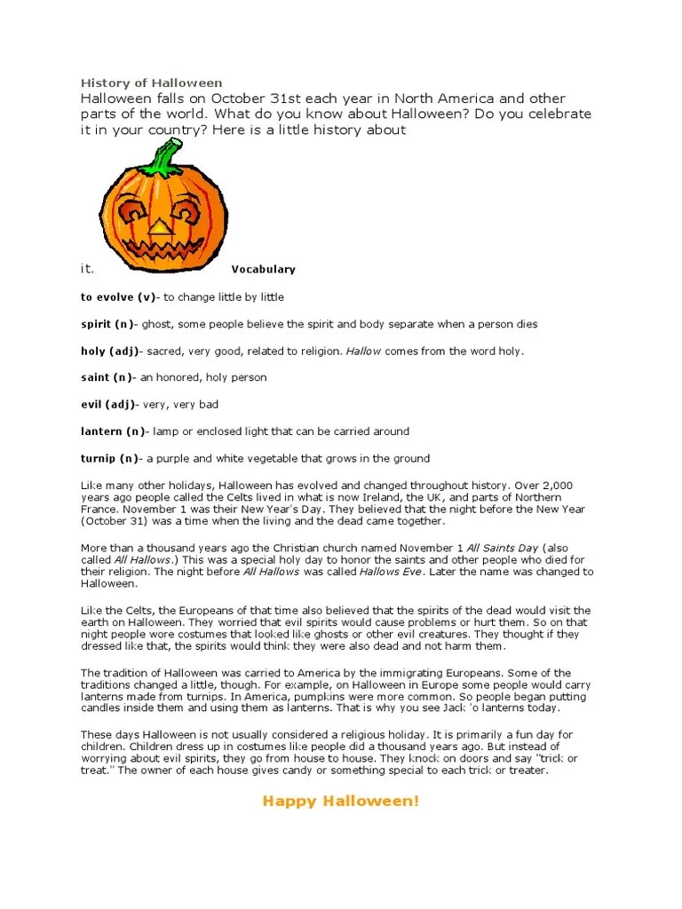 History Of Halloween | PDF | Halloween | Trick Or Treating