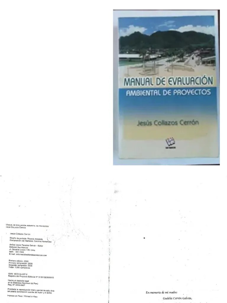 Manual Ev Ambiental Proyectos-Collazos-parte 1 | PDF