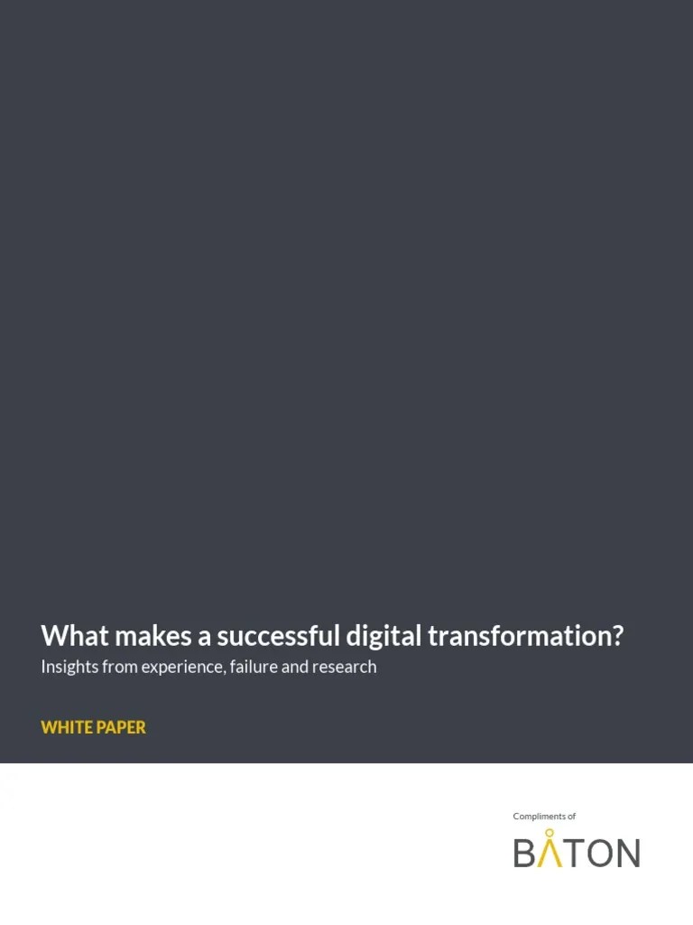 Digital Transformation | Download Free PDF | Change Management ...