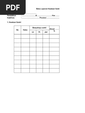 Photo berwarna 3x4 photo berwarna 3x4 photo berwarna 3x4 no. Contoh Buku Laporan Keadaan Santri Tpq Excell Pdf