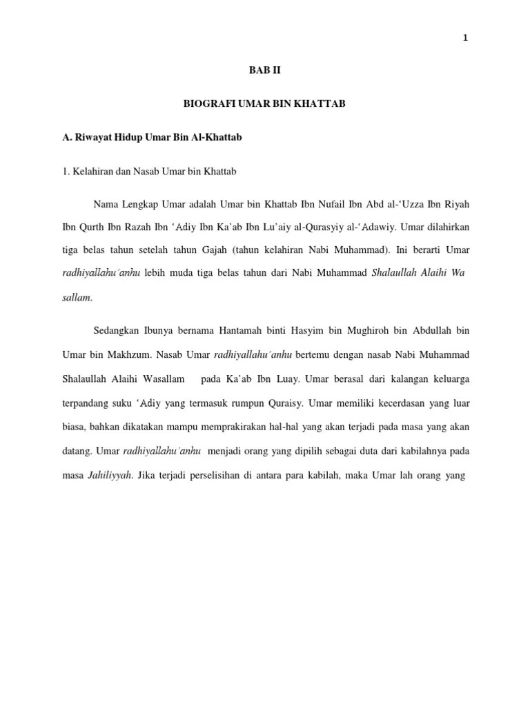 Biografi Umar Bin Khattab | PDF