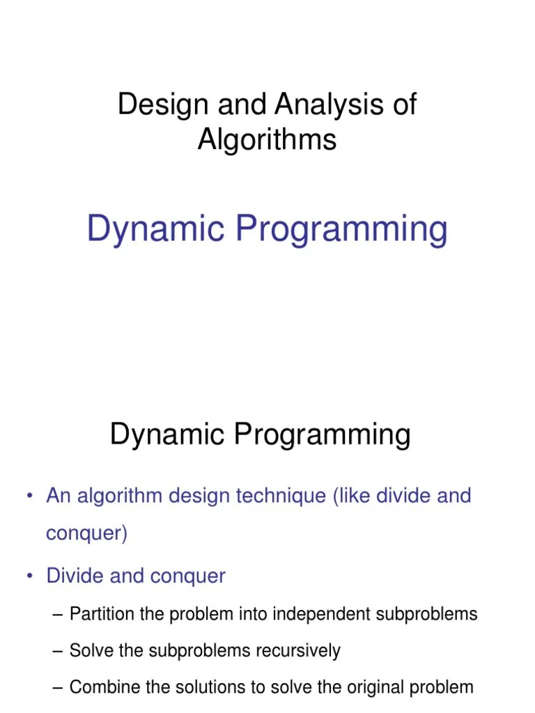 Dynamic Programming | Download Free PDF | Dynamic Programming ...