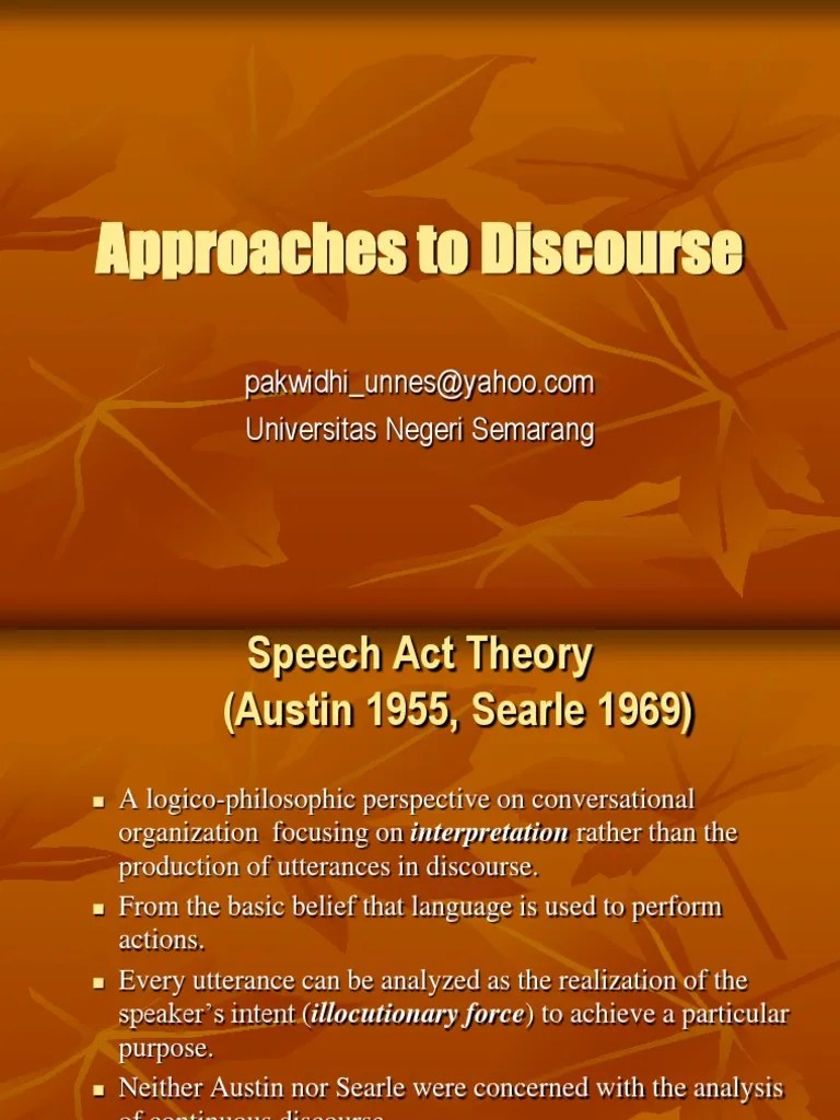 Approaches To Discourse Analysis | PDF | Ethnography | Museology