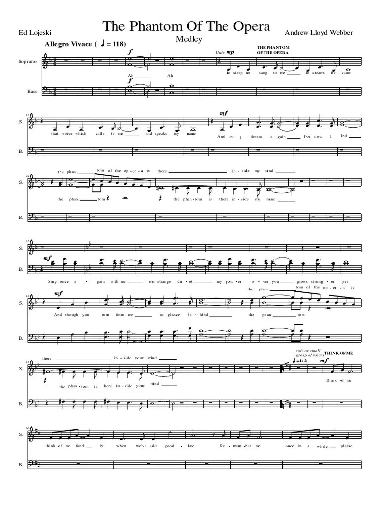 Phantom Of The Opera PDF | PDF | Musicals | Musical Theatre