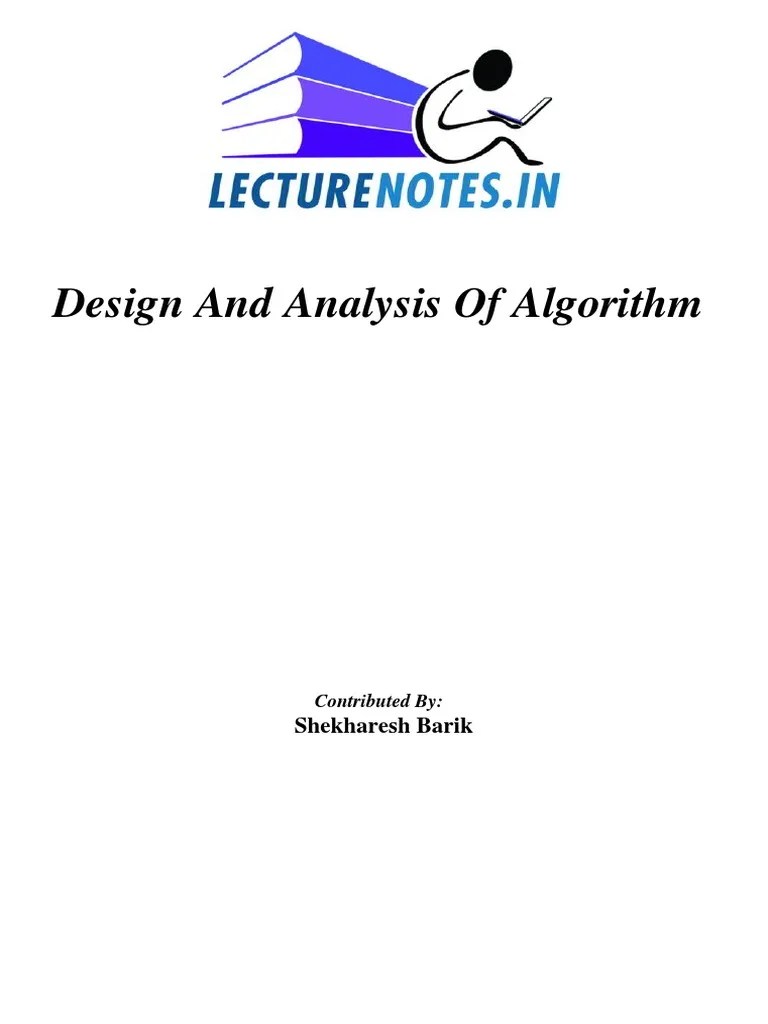 Design And Analysis Of Algorithm | PDF | Algorithms And Data Structures ...