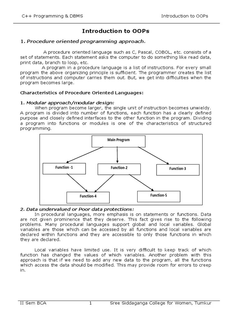 Chapter 1 PDF | PDF | Object Oriented Programming | Class (Computer ...