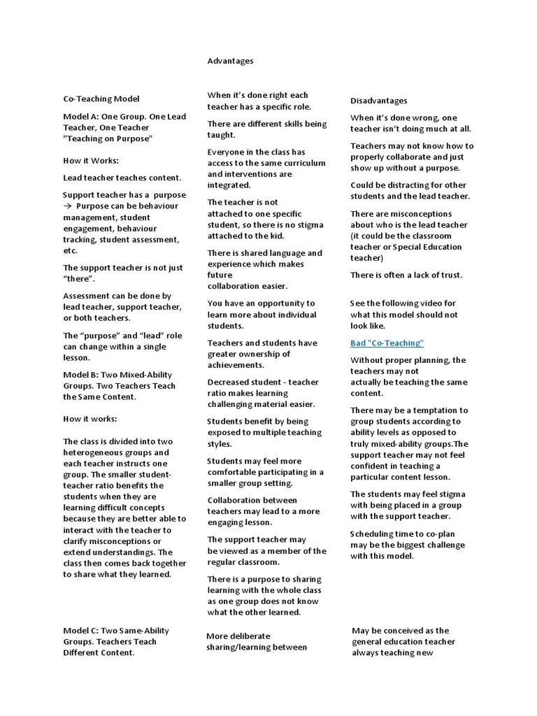 6 Major Types Of Collaborative Learning | PDF | Teachers | Curriculum