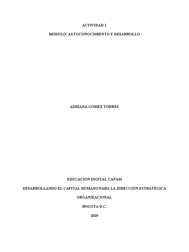 Adriana - Gomez - Actividad 1 Modulo 1 | PDF