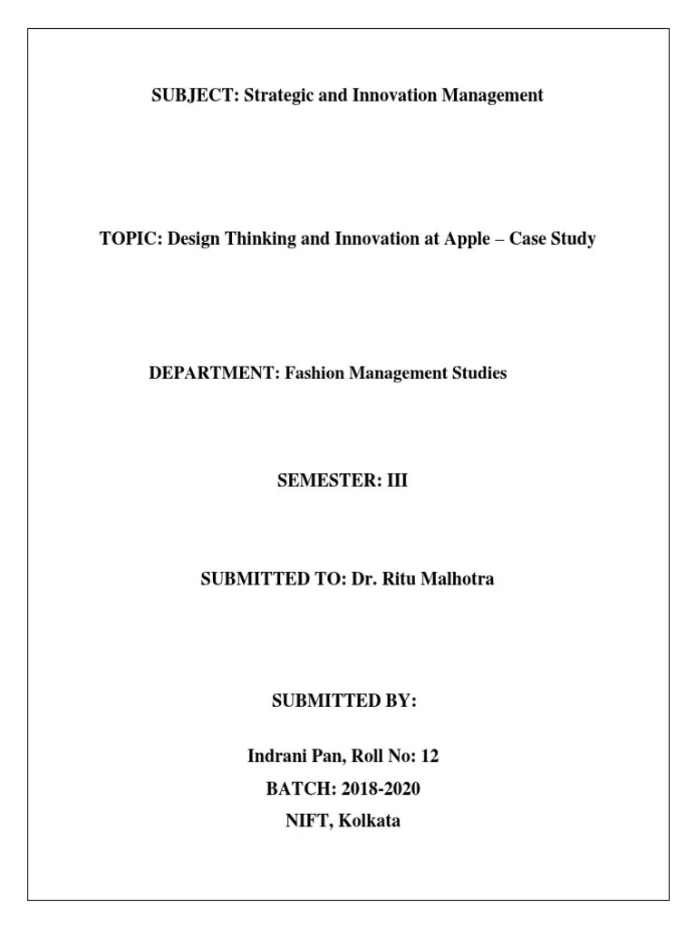 Apple Assignment | PDF | Apple Inc. | Innovation