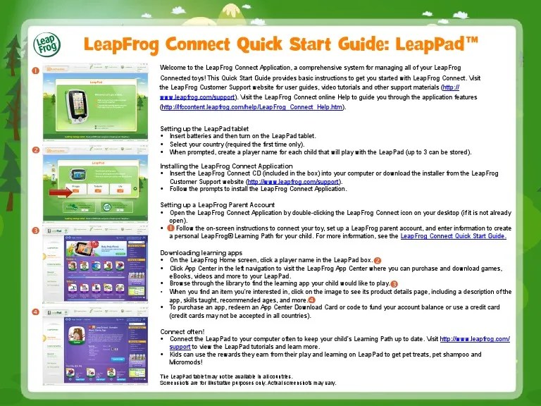 Leapfrog Leappad 1 Quick Start Manual 775909 | PDF | Mobile App ...