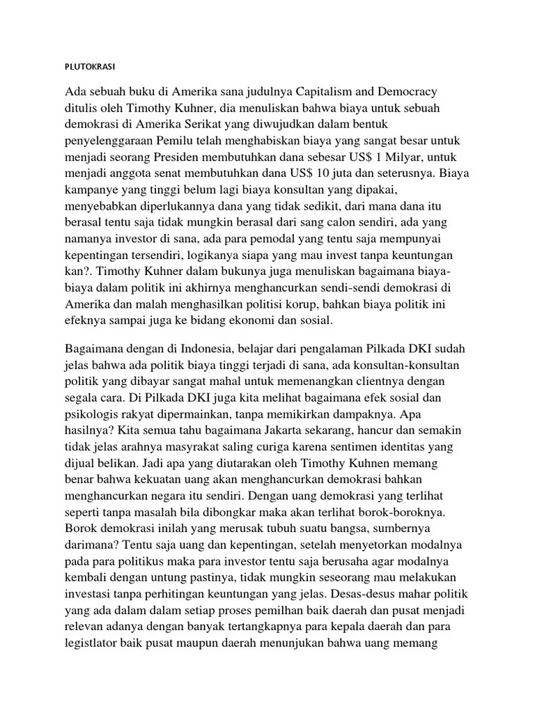 PLUTOKRASI | PDF