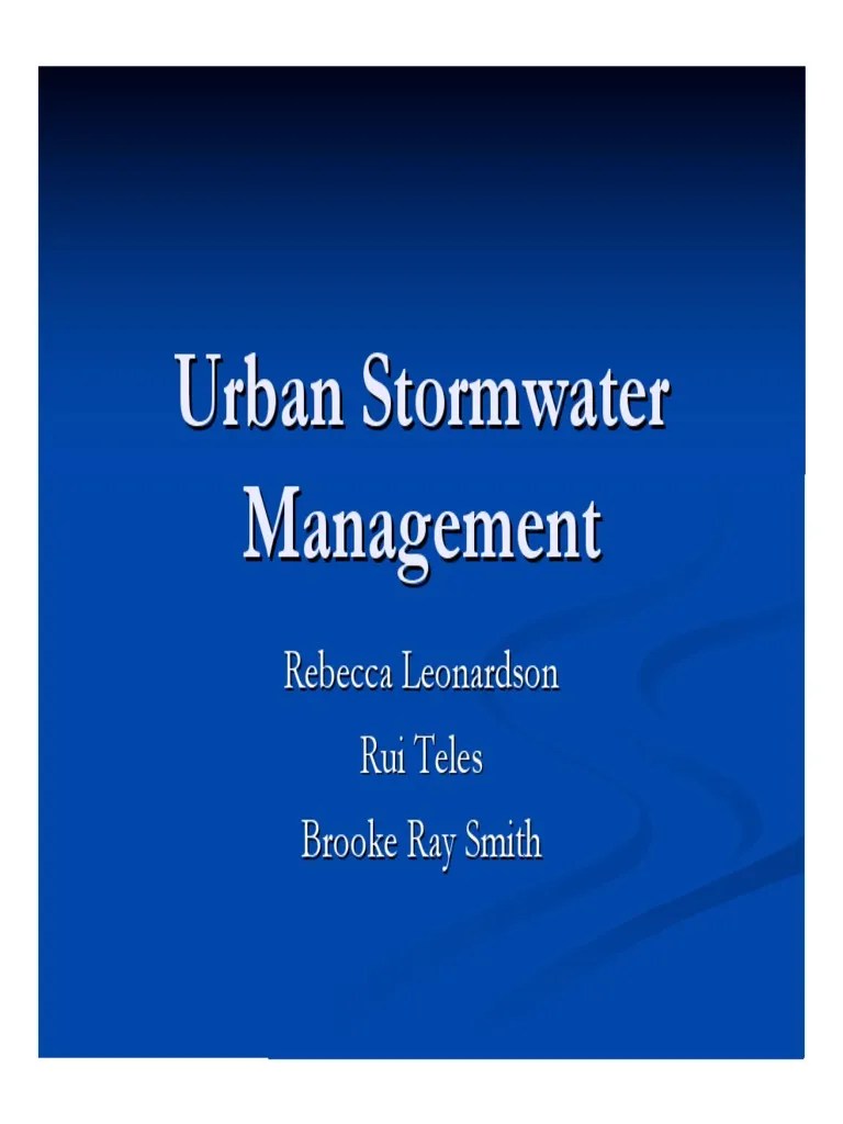 Stormwater PDF | PDF | Stormwater | Storm Drain