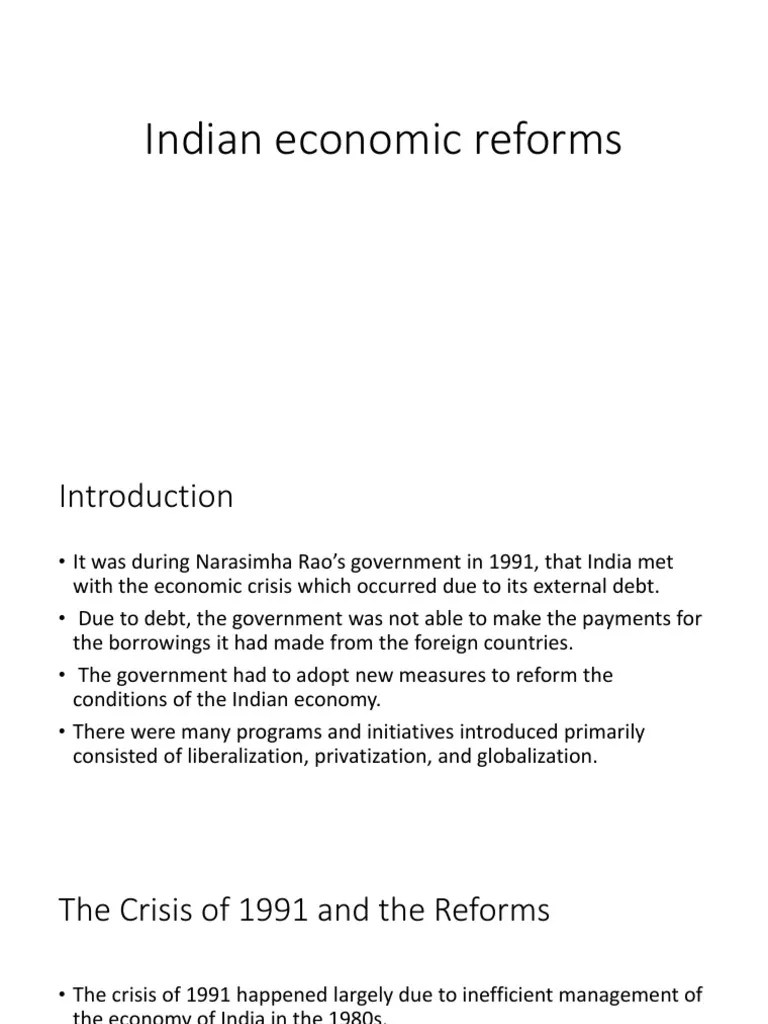 Indian Economic Reforms | PDF | Privatization | Labour Law