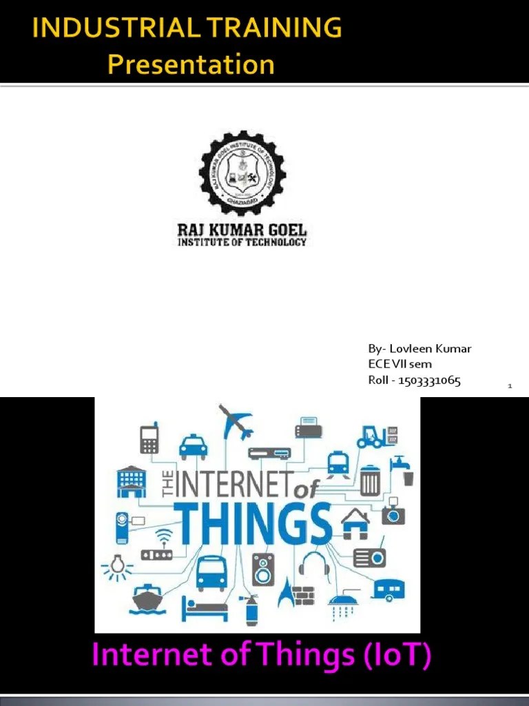 Iot Summer Internship | PDF | Internet Of Things | Information Science