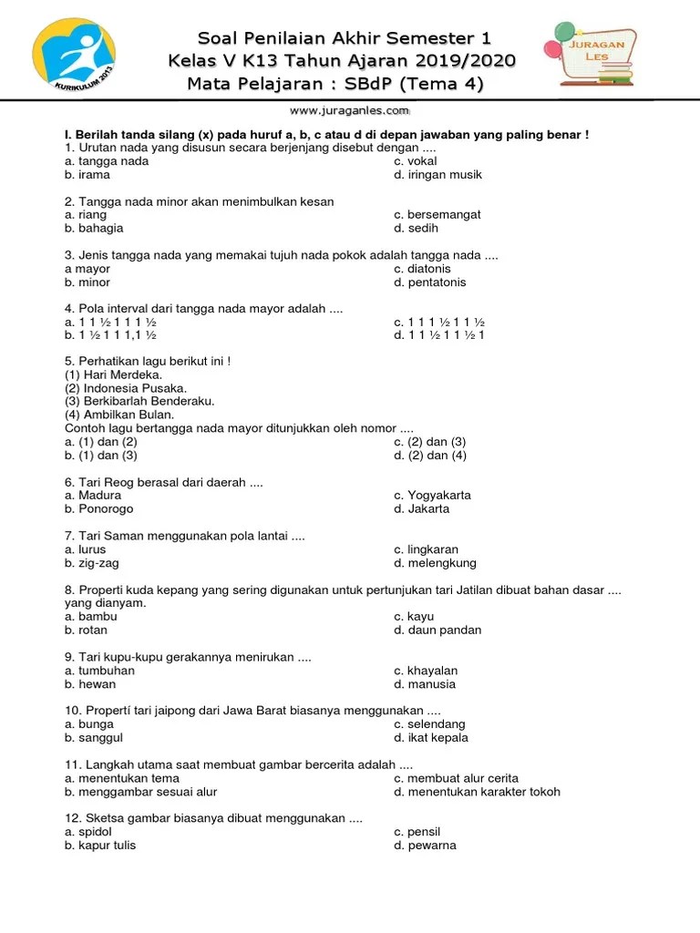 Apakah itu oneshot atau cerita panjang yang dibagi menjadi beberapa chapter. Soal Tematik Kelas 5 Tema 4 Mapel Sbdp Pdf
