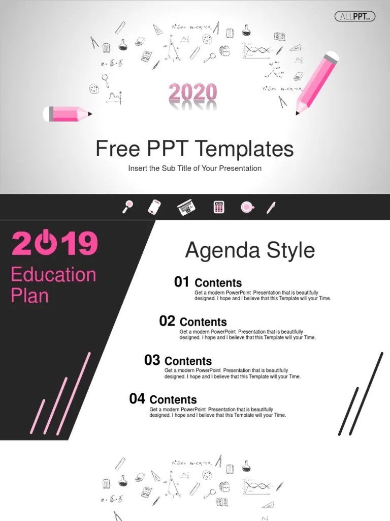Template PPT Pendidikan Keren 2020 | PDF | Microsoft Power Point | Infographics