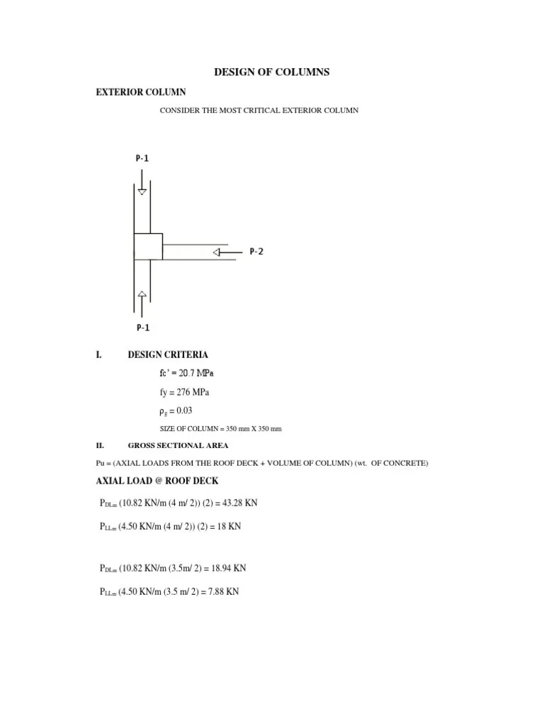 Design Of Columns | PDF | Structural Engineering | Civil Engineering