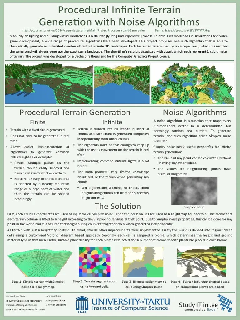 Procedural Terrain Generation Method With Biomes | PDF | Algorithms ...
