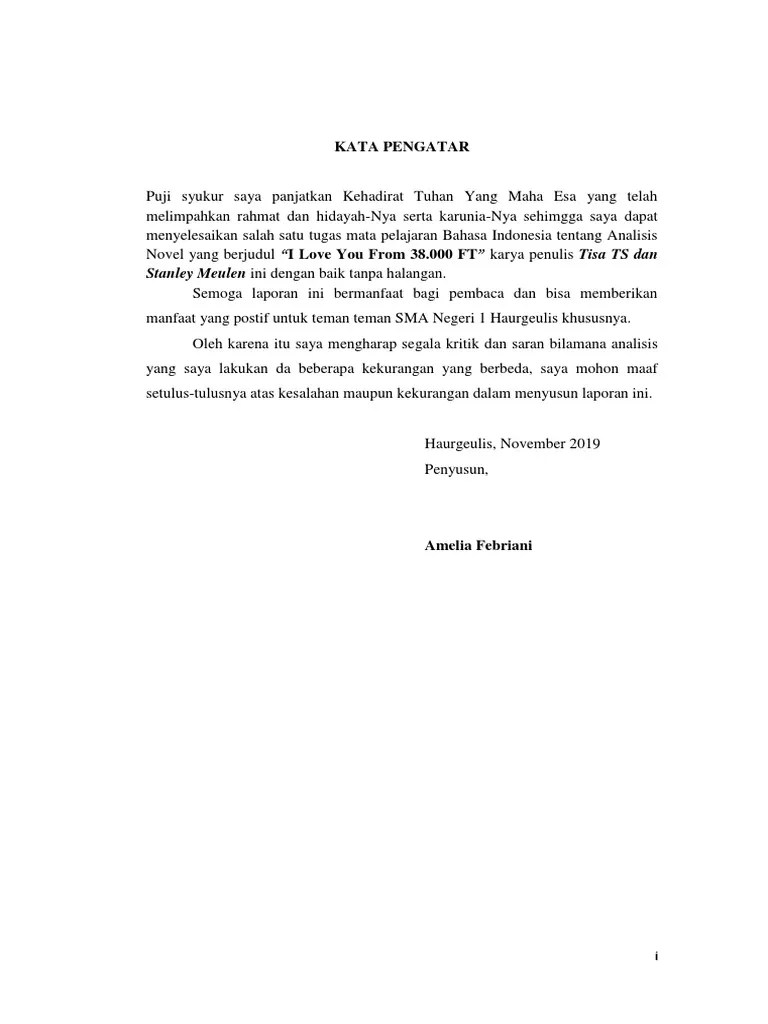 Analisis Novel Ily 38000 | PDF