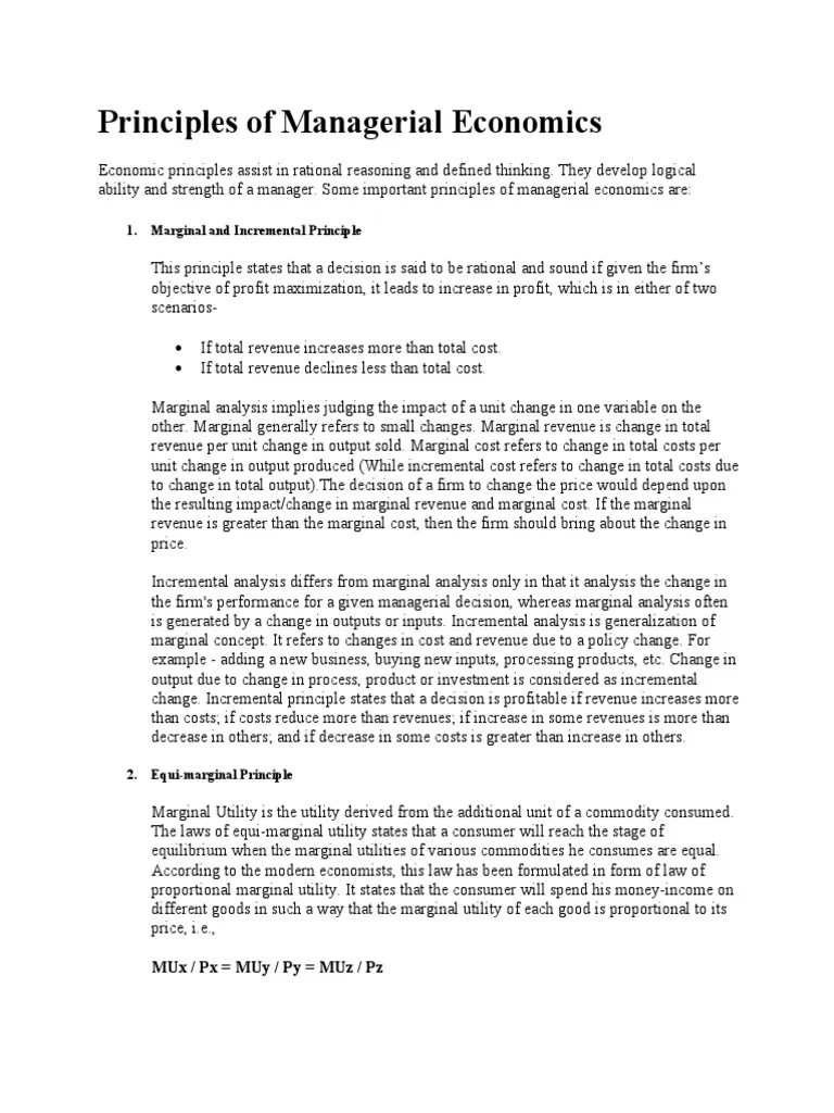 Principles Of Managerial Economics | PDF | Demand | Demand Curve