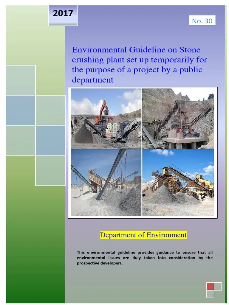 30.stone Crushing Plant PDF | Download Free PDF | Environmental Impact ...