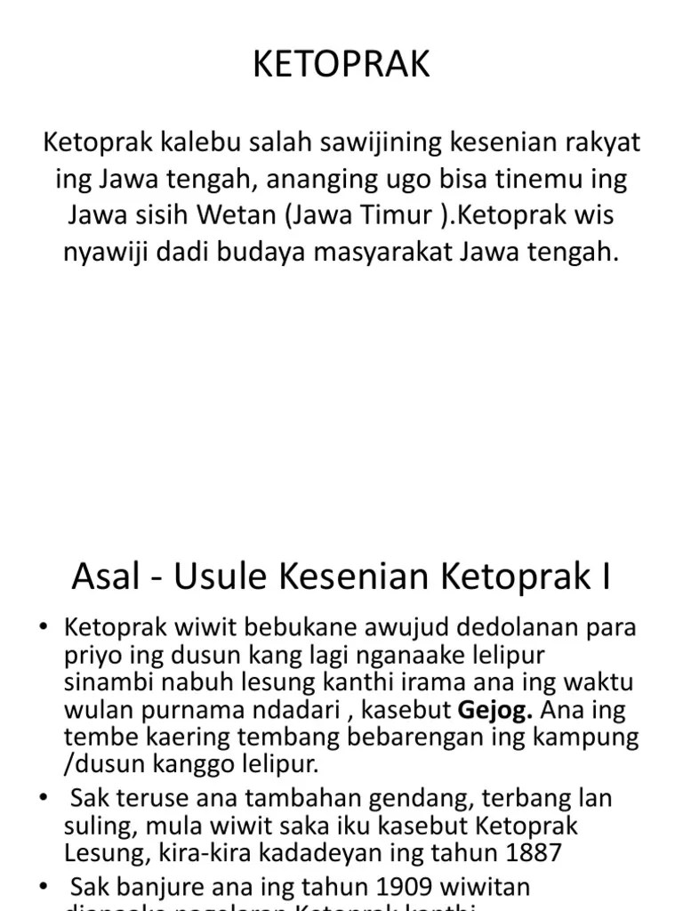 cerita rakyat nusantara analisis struktur cerita dan fungsi. Ketoprak Jawa Pdf