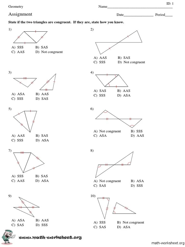 Congruent Triangles-Proving-Triangles-Congruent-Easy PDF | PDF | Elementary Geometry | Classical ...