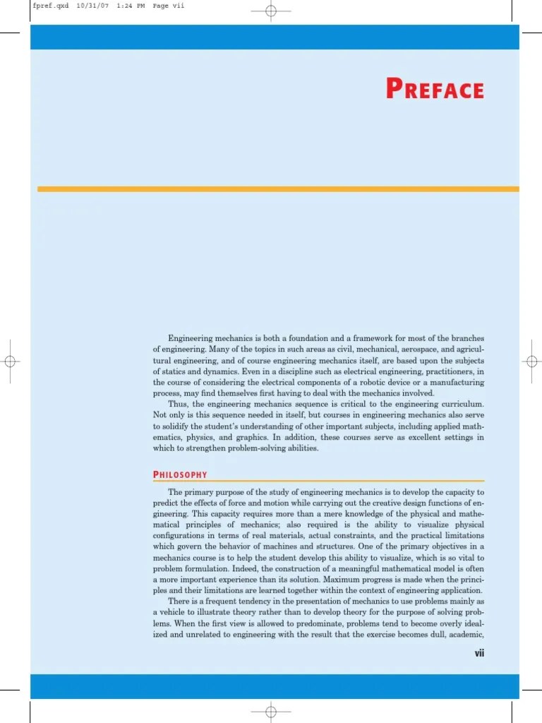 Engineering Mechanics Statics Meriam And Kraige 6th Ed PDF | PDF ...