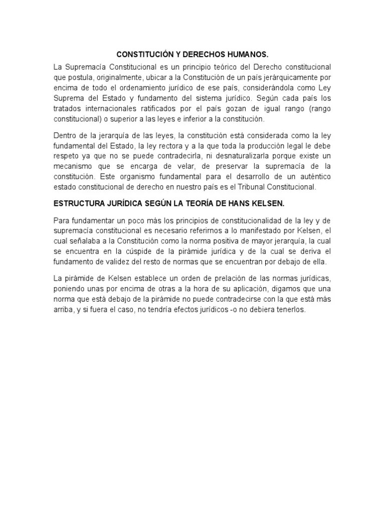 Los Derechos Humanos Y La Constitucion | PDF | Constitución | Estado ...