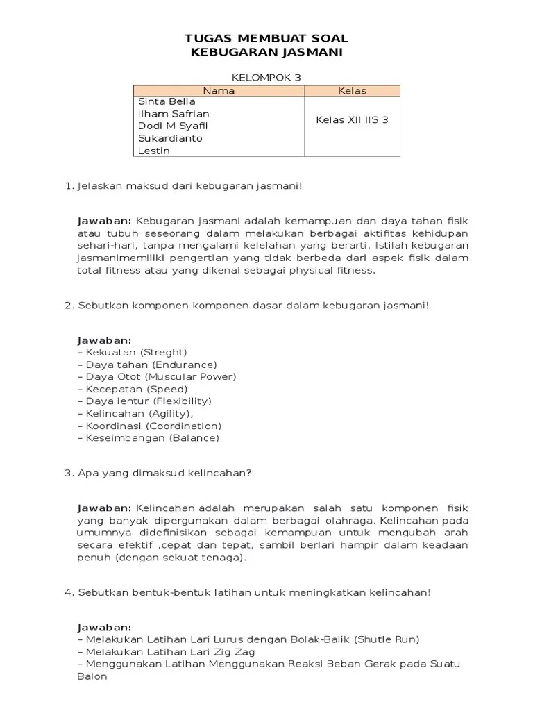 Tugas Penjaskes | PDF