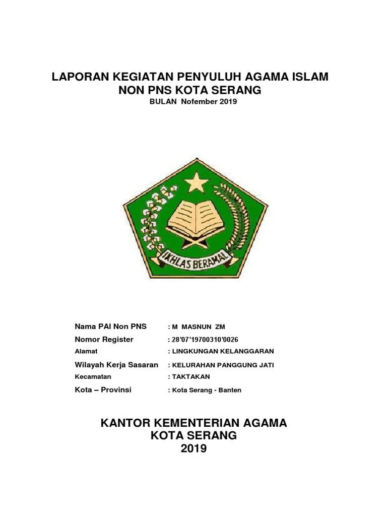 Blangko Laporan PAI Narkoba | PDF