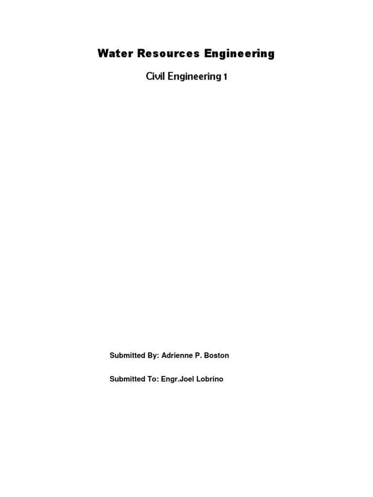 Water Resources Engineering | PDF | Water Resources | Water Treatment