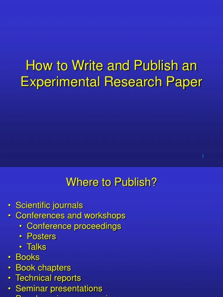 How Write Paper | PDF | Academic Publishing | Citation