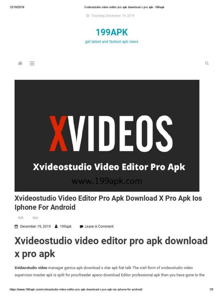 Xvideostudio video editor pro apk download x pro apk