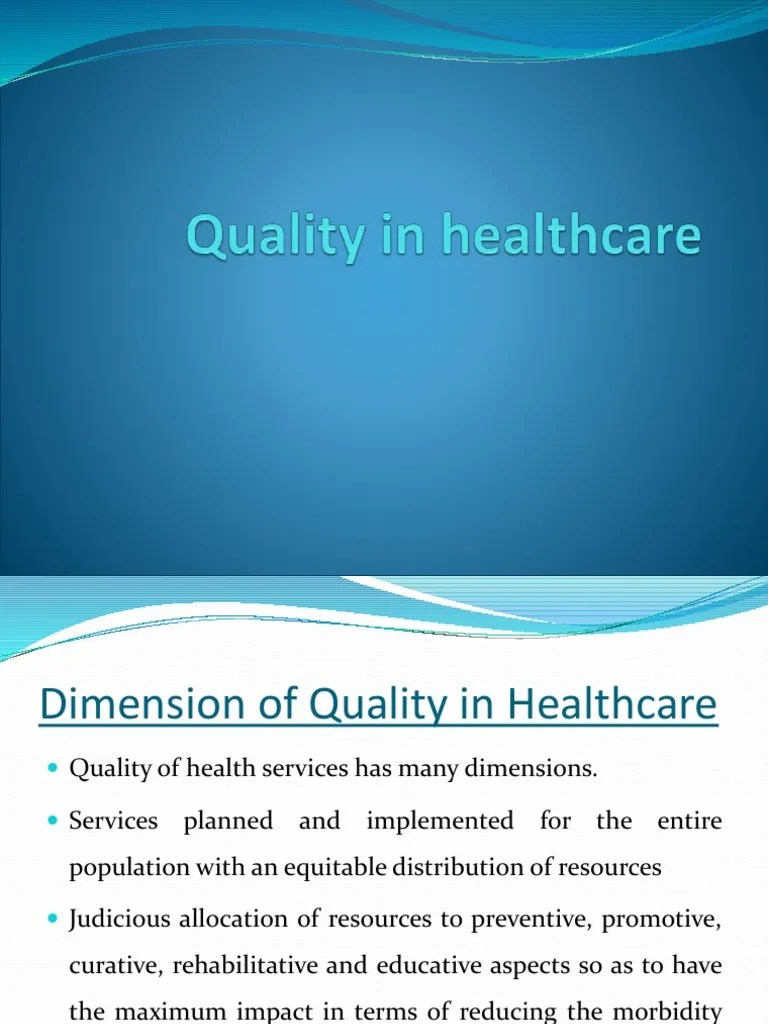 Quality In Healthcare | PDF | Joint Commission | Iso 9000
