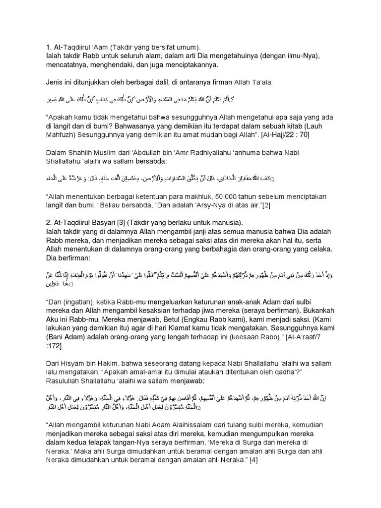 Macam Macam Takdir | PDF