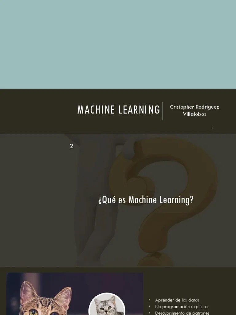Machine Learning | PDF | Aprendizaje Automático | Ciencia Cognitiva