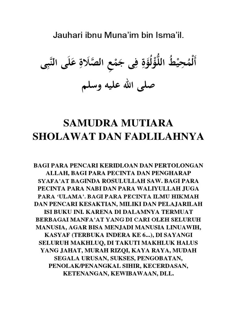 Apa judul lagu nya nech ,,,. Samudra Shalawat 1 Pdf Pdf