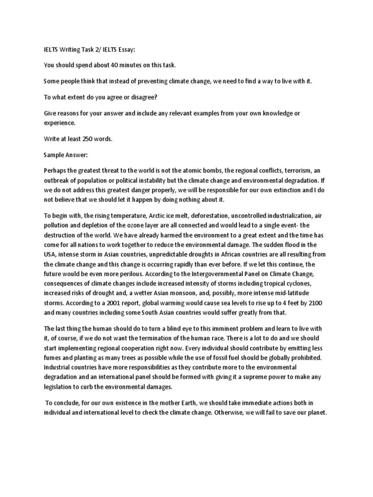 IELTS Writing Task 2 